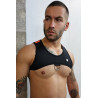 Breedwell Harnais court Tank Futura Noir-Orange